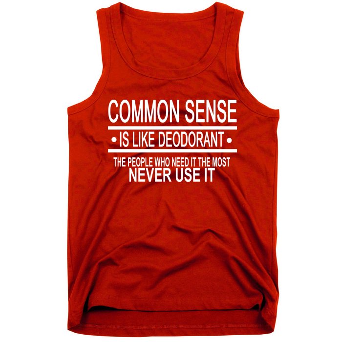 Funny Common Sense Sarcastic Meme Tank Top