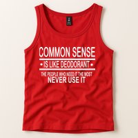 Funny Common Sense Sarcastic Meme Tank Top