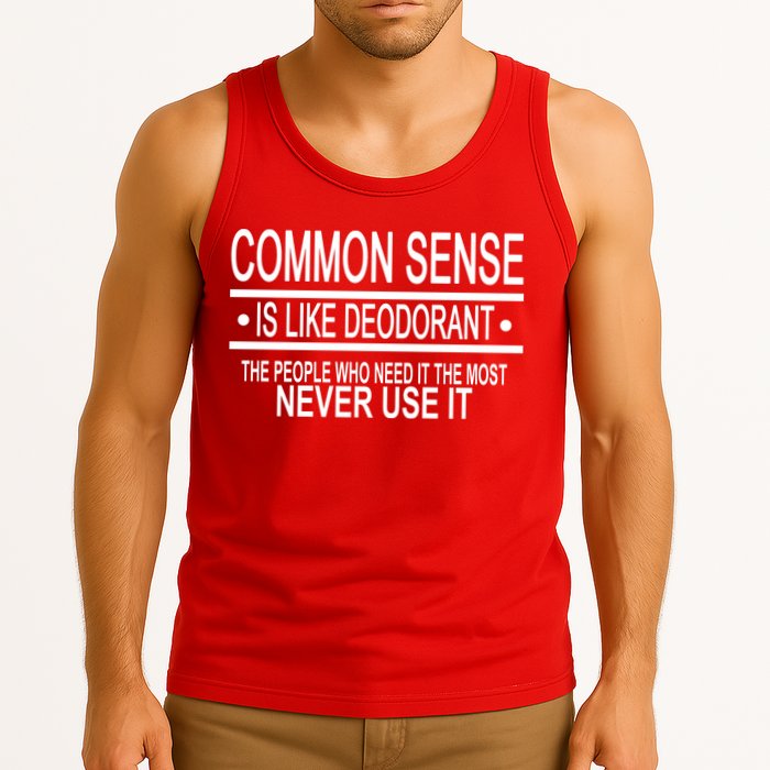 Funny Common Sense Sarcastic Meme Tank Top