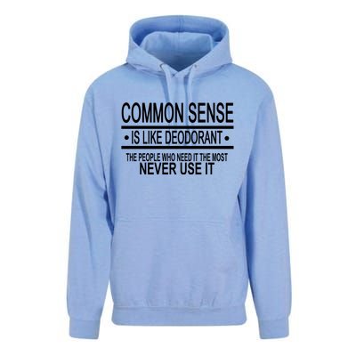 Funny Common Sense Sarcastic Meme Unisex Surf Hoodie