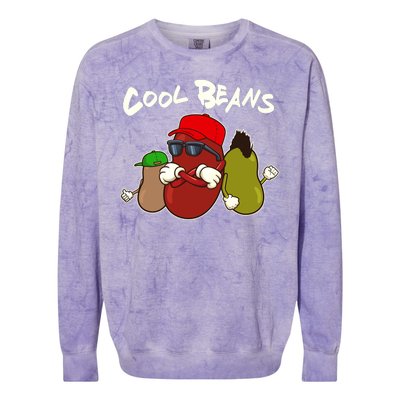 Funny Cool Beans Colorblast Crewneck Sweatshirt