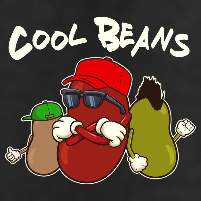 Funny Cool Beans 7 Panel Mesh Trucker Snapback Hat