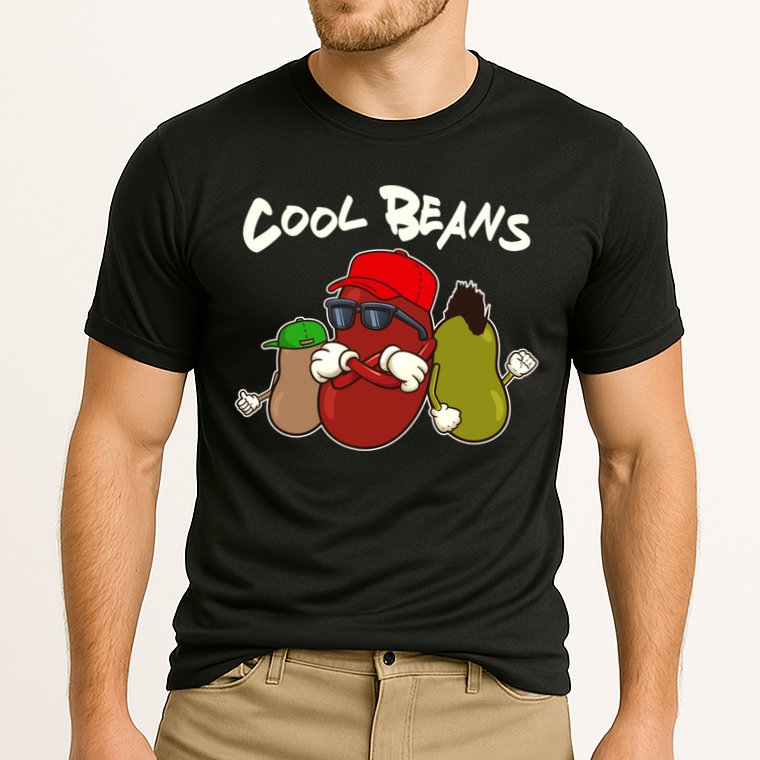 Funny Cool Beans Cooling Performance Crew T-Shirt