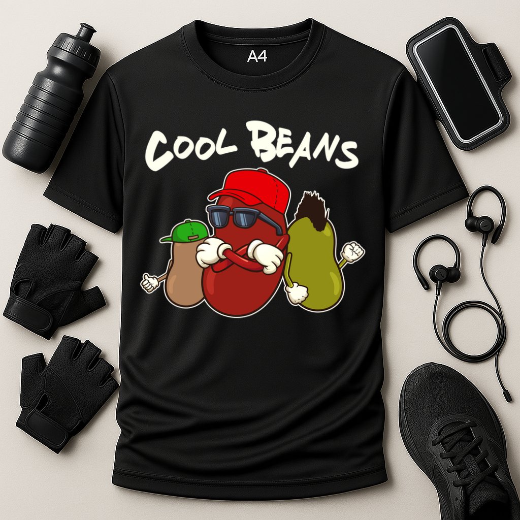 Funny Cool Beans Cooling Performance Crew T-Shirt