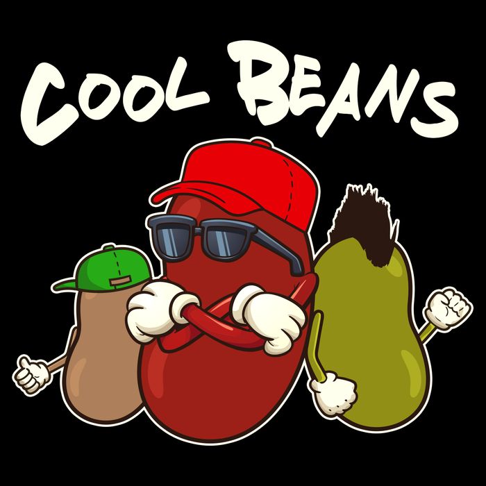 Funny Cool Beans Cropped Pullover Crew