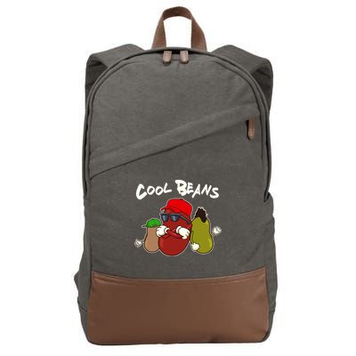Funny Cool Beans Cotton Canvas Backpack