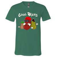 Funny Cool Beans V-Neck T-Shirt