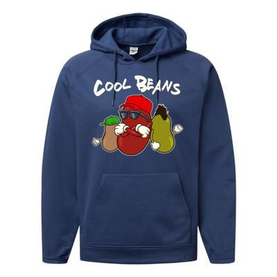 Funny Cool Beans Performance Fleece Hoodie