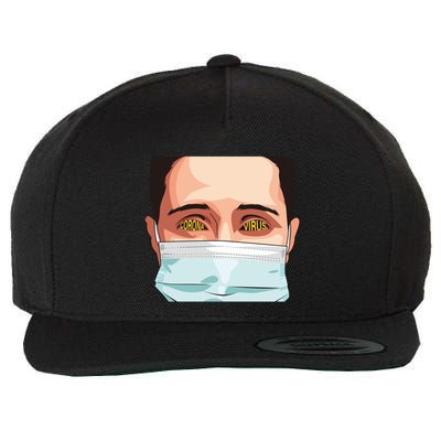 Funny Coronavirus Wool Snapback Cap