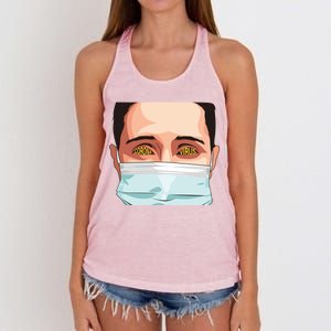 Funny Coronavirus Women's Knotted Racerback Tank