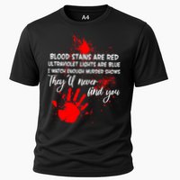 Funny Creepy Blood Stains Are Red Poem Cooling Performance Crew T-Shirt