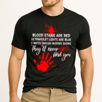 Funny Creepy Blood Stains Are Red Poem Cooling Performance Crew T-Shirt