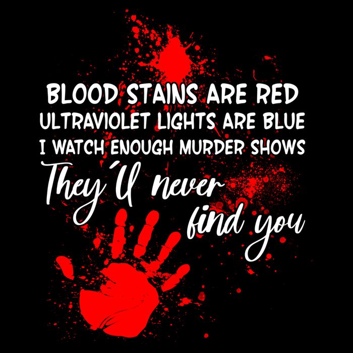 Funny Creepy Blood Stains Are Red Poem Sustainable Bucket Hat