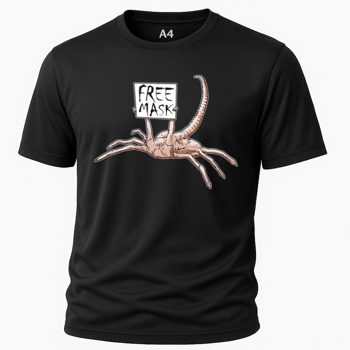 Funny Creepy Free Mask Alien Face Hugger Performance Shirt