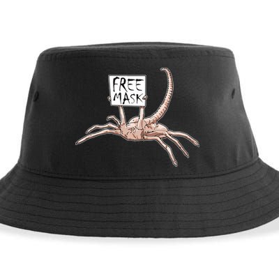 Funny Creepy Free Mask Alien Face Hugger Sustainable Bucket Hat