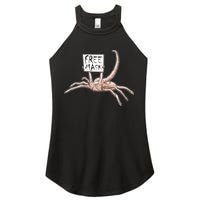 Funny Creepy Free Mask Alien Face Hugger Women's Perfect Tri Rocker Tank