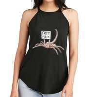 Funny Creepy Free Mask Alien Face Hugger Women's Perfect Tri Rocker Tank