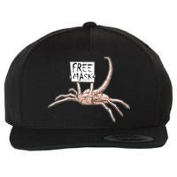 Funny Creepy Free Mask Alien Face Hugger Wool Snapback Cap