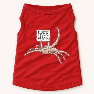 Funny Creepy Free Mask Alien Face Hugger Doggie Tank