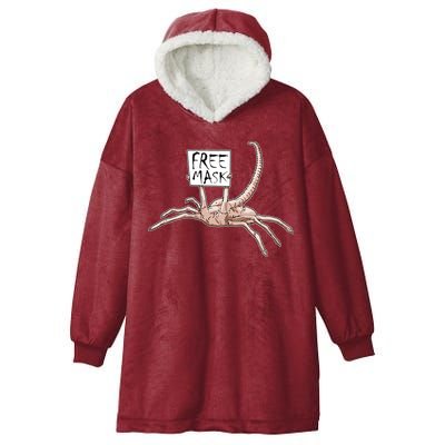 Funny Creepy Free Mask Alien Face Hugger Hooded Wearable Blanket