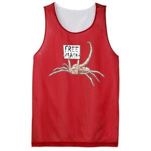 Funny Creepy Free Mask Alien Face Hugger Mesh Reversible Basketball Jersey Tank