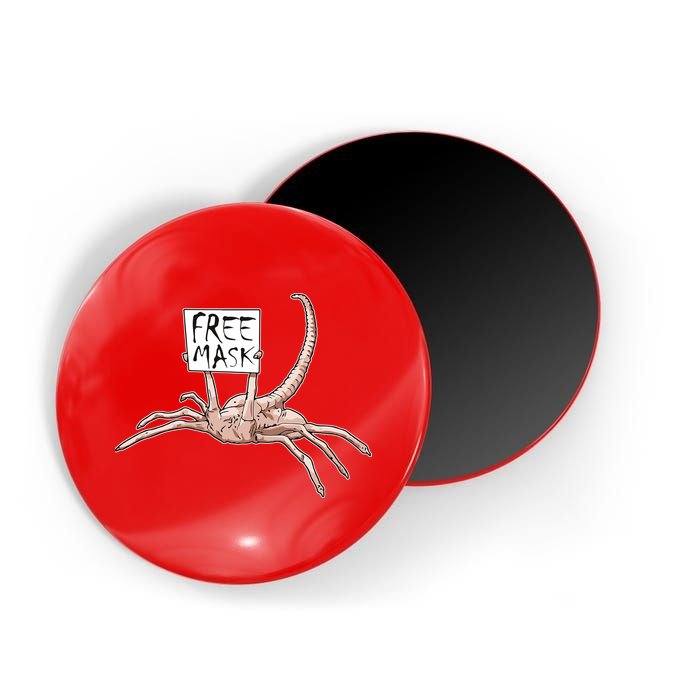 Funny Creepy Free Mask Alien Face Hugger Magnet
