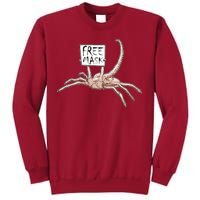 Funny Creepy Free Mask Alien Face Hugger Tall Sweatshirt