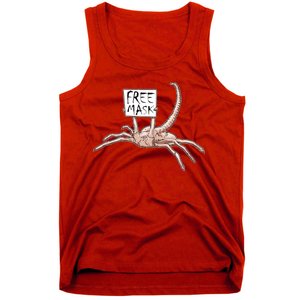 Funny Creepy Free Mask Alien Face Hugger Tank Top