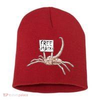 Funny Creepy Free Mask Alien Face Hugger Short Acrylic Beanie