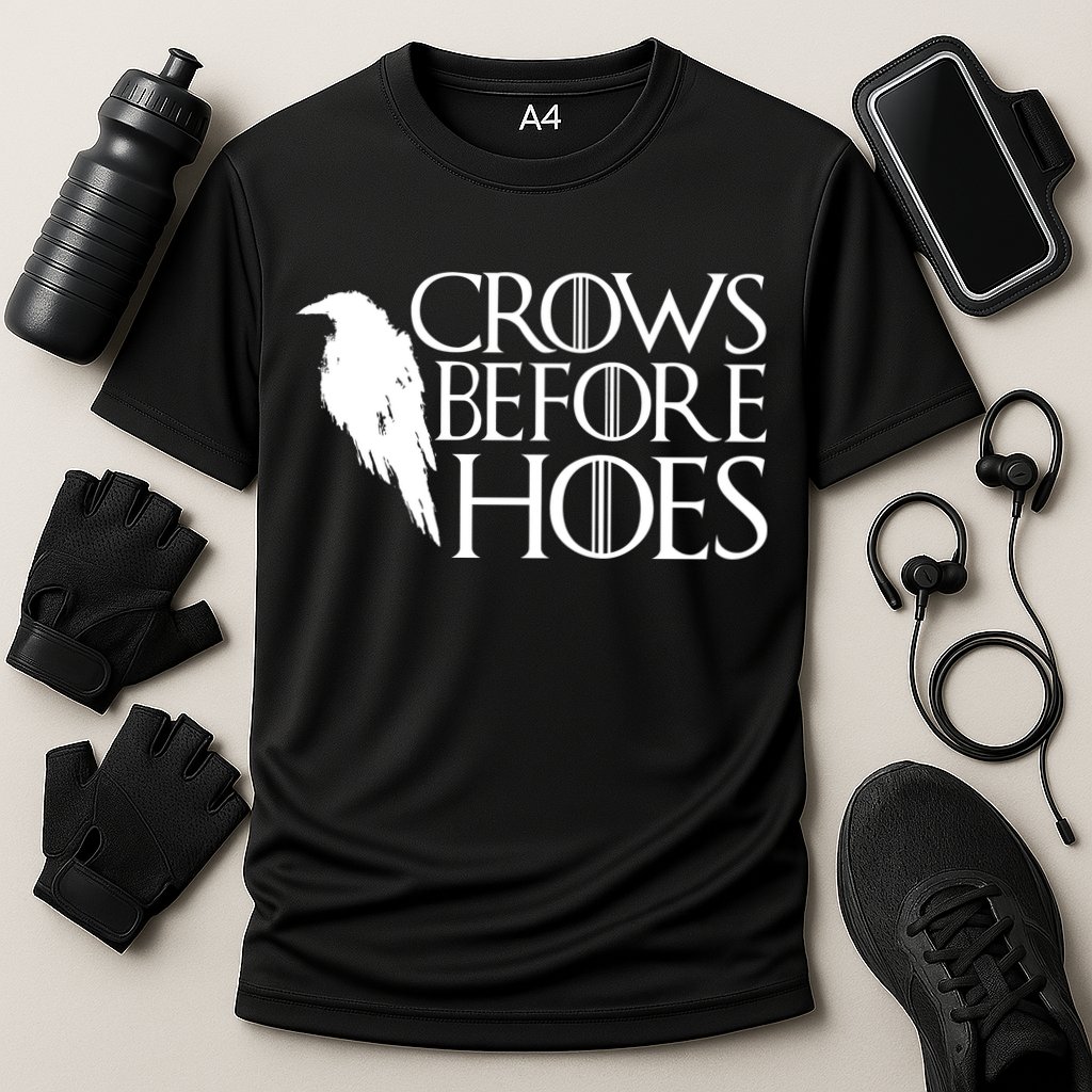 Funny Crows Before Hoes Performance Shirt