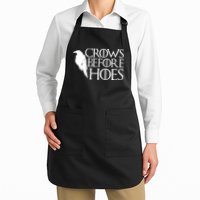 Funny Crows Before Hoes Apron