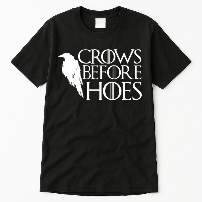 Funny Crows Before Hoes Tall T-Shirt