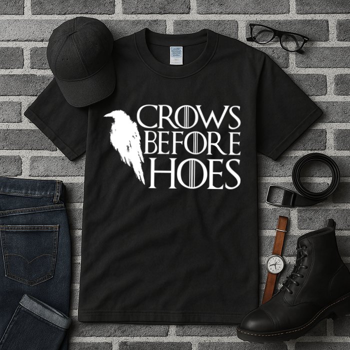 Funny Crows Before Hoes Tall T-Shirt