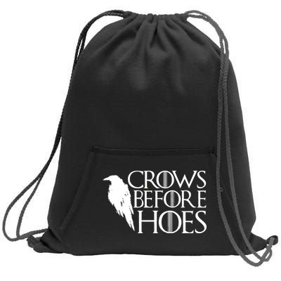 Funny Crows Before Hoes Sweatshirt Cinch Pack Bag