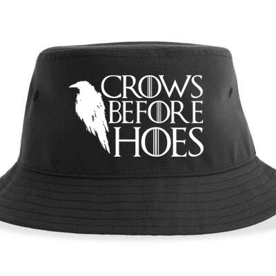 Funny Crows Before Hoes Sustainable Bucket Hat