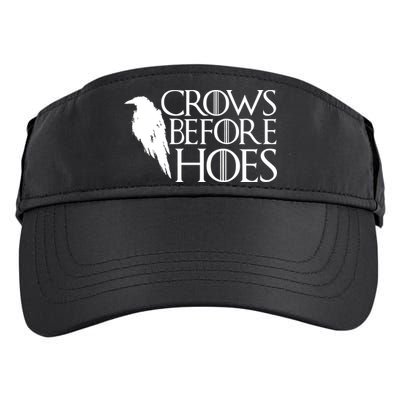 Funny Crows Before Hoes Adult Drive Performance Visor