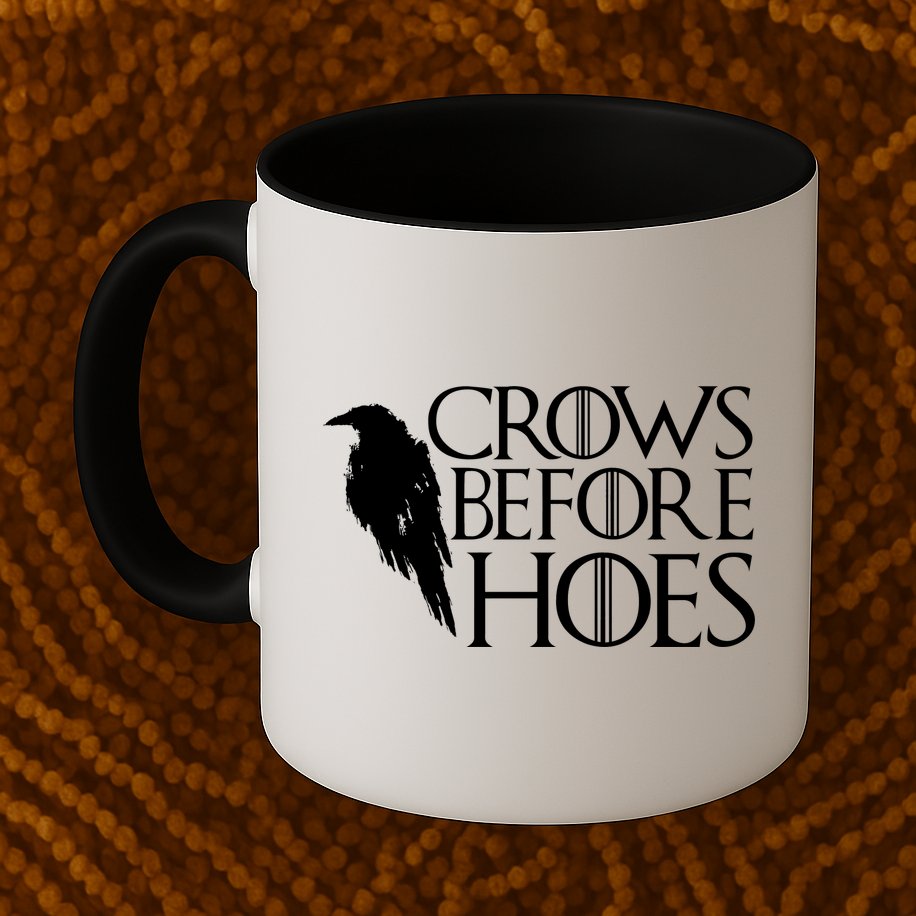 Funny Crows Before Hoes Mug