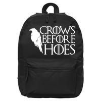 Funny Crows Before Hoes 16 in Basic Backpack