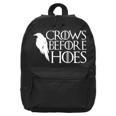 Funny Crows Before Hoes 16 in Basic Backpack