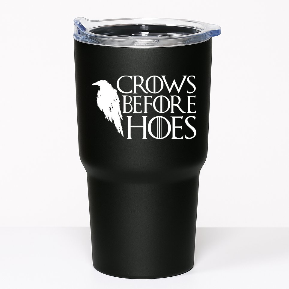 Funny Crows Before Hoes Tumbler