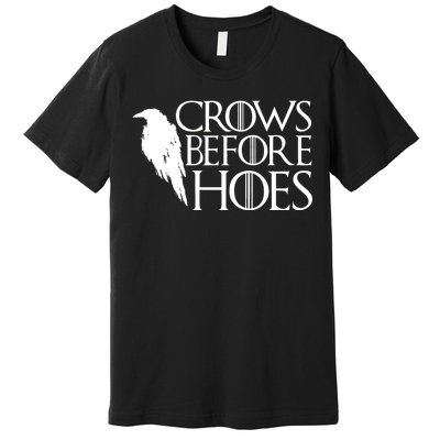 Funny Crows Before Hoes Premium T-Shirt