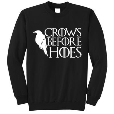 Funny Crows Before Hoes Tall Sweatshirt