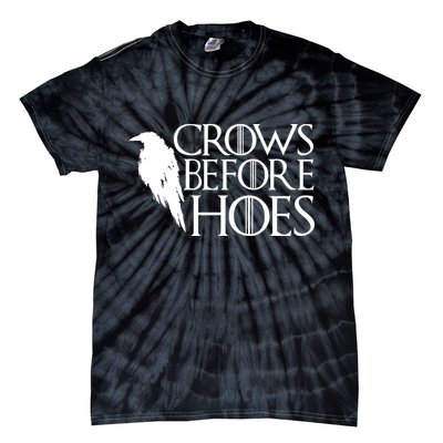 Funny Crows Before Hoes Tie-Dye T-Shirt