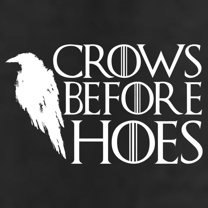 Funny Crows Before Hoes Golf Towel