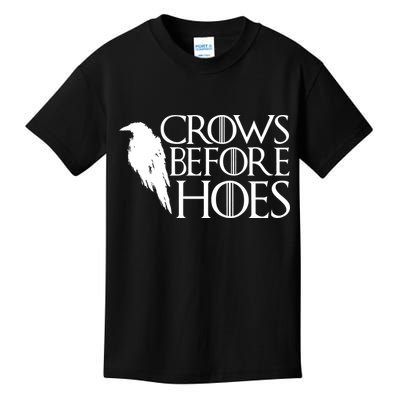Funny Crows Before Hoes Kids T-Shirt