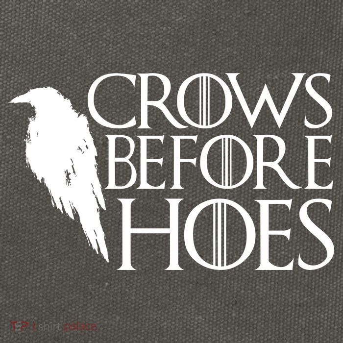Funny Crows Before Hoes Cotton Canvas Backpack