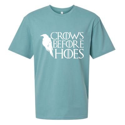Funny Crows Before Hoes Sueded Cloud Jersey T-Shirt
