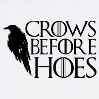 Funny Crows Before Hoes Garment-Dyed Sweatshirt