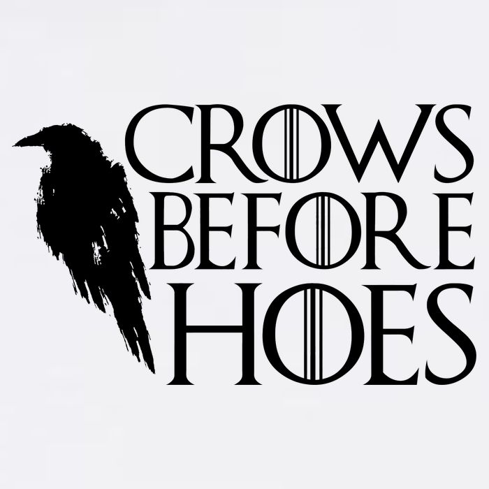 Funny Crows Before Hoes Garment-Dyed Sweatshirt