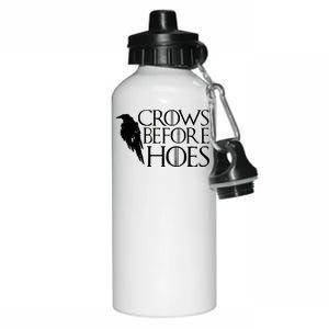 Funny Crows Before Hoes Aluminum Water Bottle